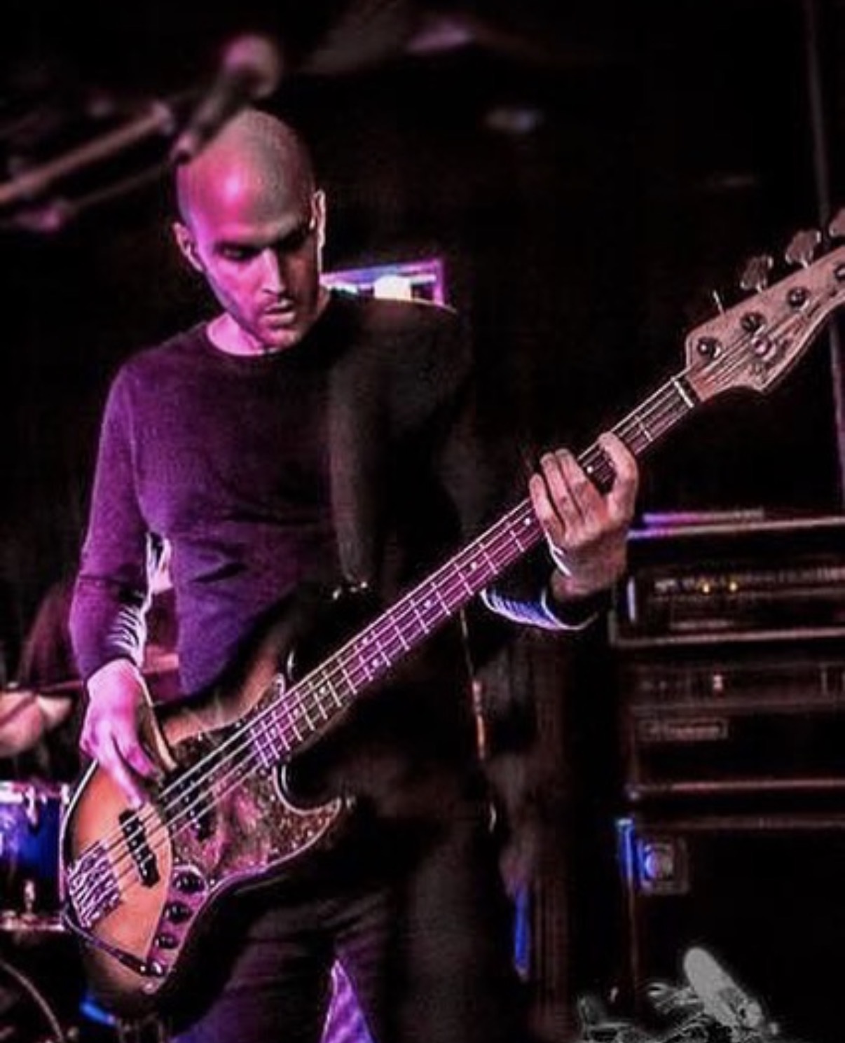 Trevor Jones with bass guitar